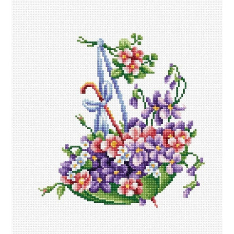 Green Umbrella SB101 - Cross Stitch Kit by Luca-s