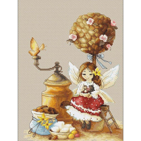 Coffee Fairy SB1132 - Cross Stitch Kit - Hobby.lt