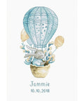 Rabbit in a Flying Balloon SB1150 - Cross Stitch Kit