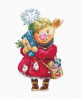 Christmas Pig SB1153 - Cross Stitch Kit - Hobby.lt