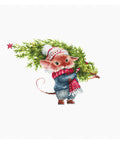 Mouse with Fir Tree SB1169 - Cross Stitch Kit