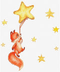 Luca-S Fox Cross Stitch Kit Complete Set with Fabric, Floss, Needle, Chart