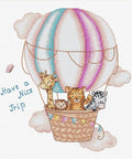 Luca-S Have a Nice Trip Cross Stitch Kit with Canvas, Threads, Needle & Chart