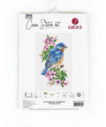 Luca-S Blue Bird on Branch Cross Stitch Kit