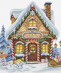 Luca-S Christmas Santa Shop Cross Stitch Kit SB1435