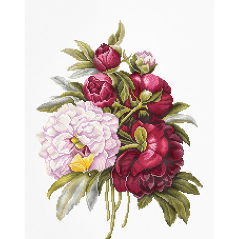 Bouquet with Peonies SB2354 - Cross Stitch Kit - Hobby.lt