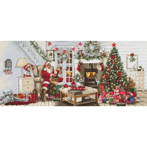 Luca-S Christmas Counted Cross Stitch Kit Santa
