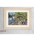 Luca-S Lakeside Cottage Cross Stitch Kit