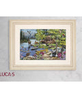 Luca-S Lakeside Cottage Cross Stitch Kit
