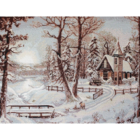 Winter Landscape SB321 - Cross Stitch Kit by Luca-s