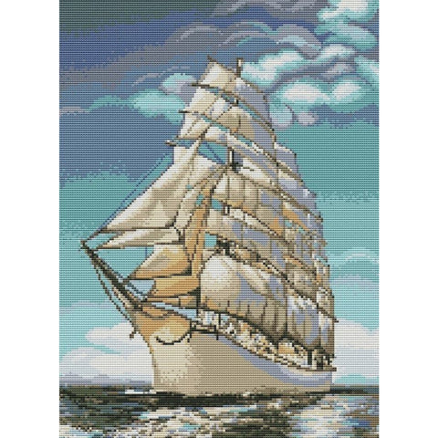 Sail SB335 - Cross Stitch Kit by Luca-s