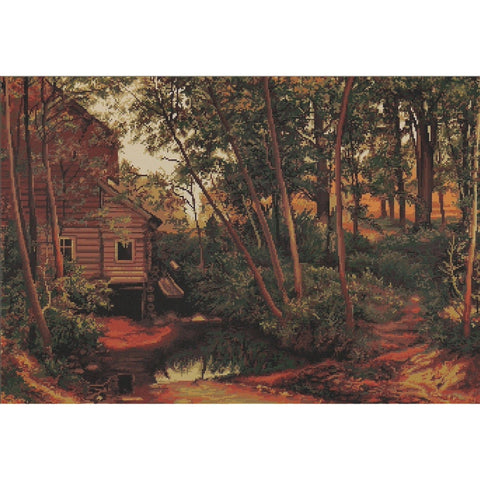RARE find: Lanscape, reproduction of Shishkin SB456 - Cross Stitch Kit by Luca-s