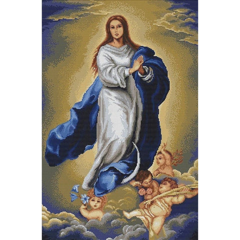 Immaculate Conception by Murillo B.E SB458 - Cross Stitch Kit by Luca-s