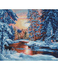 RARE find: Winter Landscape SB477 - Cross Stitch Kit by Luca-s