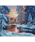 RARE find: Winter Landscape SB477 - Cross Stitch Kit by Luca-s