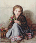 RARE find: Little flower girl SB513 - Cross Stitch Kit by Luca-s