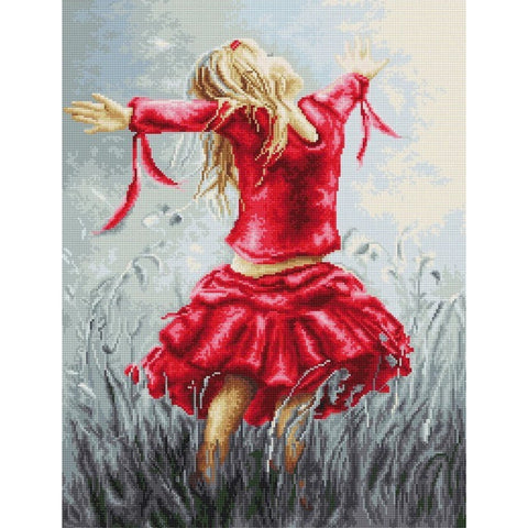RARE find: Dancing in the Field SB558 - Cross Stitch Kit by Luca-s