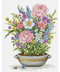 Luca-S Floral Cross Stitch Kit SB7061
