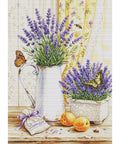 Luca-S Lavender Still Life Cross Stitch Kit SB7063