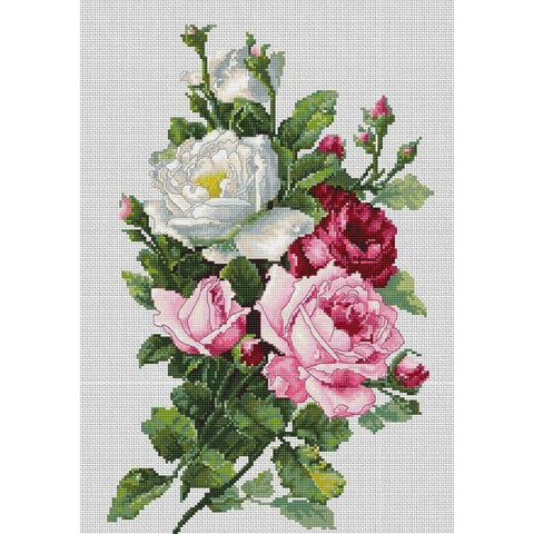 Bouquet of Roses SBA22855 - Cross Stitch Kit by Luca-s