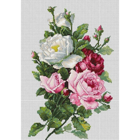 Bouquet of Roses SBA22855 - Cross Stitch Kit by Luca-s