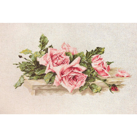 Pink Roses SBL22400 - Cross Stitch Kit by Luca-s