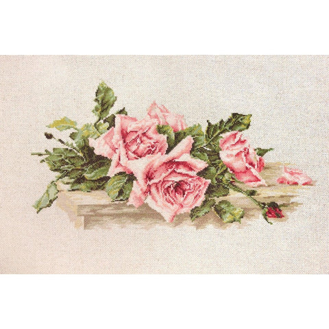 Pink Roses SBL22400 - Cross Stitch Kit by Luca-s