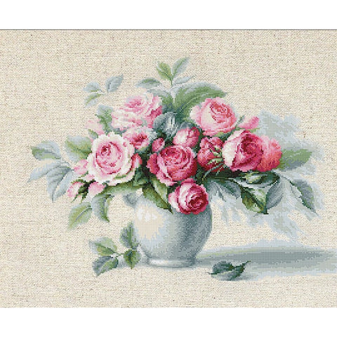 Etude with Roses SBL2280 - Cross Stitch Kit by Luca-s