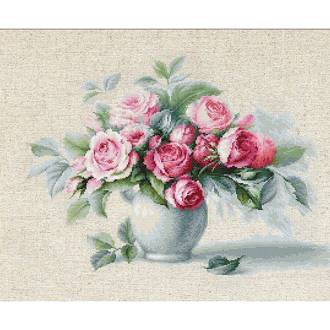 Etude with Roses SBL2280 - Cross Stitch Kit by Luca-s