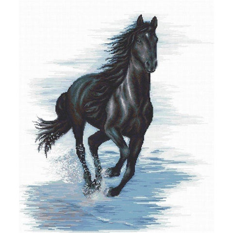 Black Horse SBM3007 - Cross Stitch Kit by Luca-s