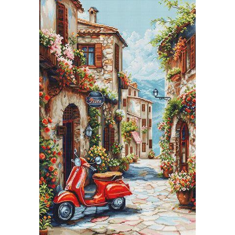 Luca-S Italian Floral Scent Cross Stitch Kit SBU5095
