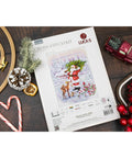 Luca-S Santa with Christmas Tree Cross Stitch Kit SBU5098