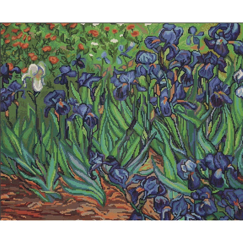 Irises, reproduction of Van Gogh SG444 - Cross Stitch Kit by Luca-s