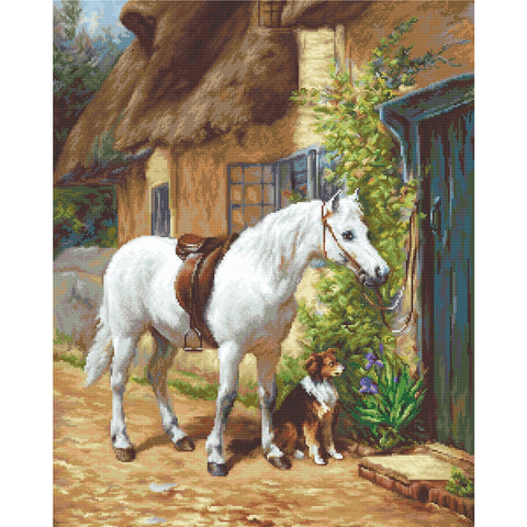 Luca-S Cottage Landscape Cross Stitch Kit