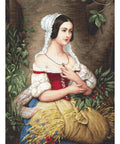 Luca-S Cross Stitch Kit Grain Gatherer 22x29cm