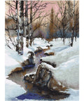 Luca-S Aquarelle Winter Embroidery Kit