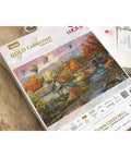 Luca-S Autumn Watermill Landscape Cross Stitch Kit