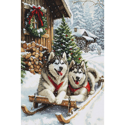 Luca-S Scandinavian Winter Magic Cross Stitch Kit SG722