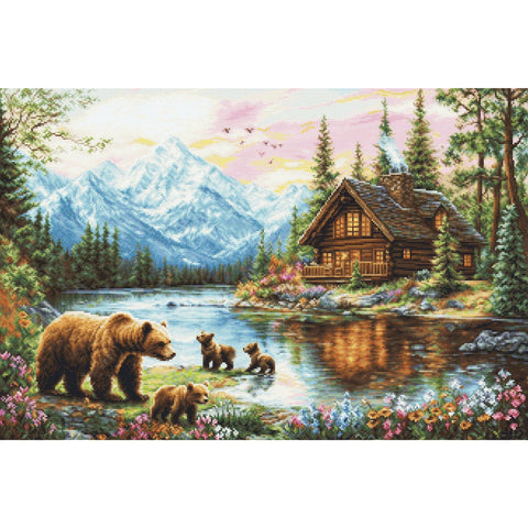 Luca-S Bear Cubs Adventure Cross Stitch Kit SG726
