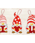 Luca-S Valentine Gnomes Counted Cross Stitch Kit