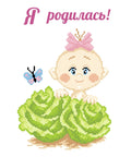 Cross Stitch Kit Newborn Girl SKN-452
