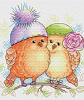 Cross Stitch Kit Lovebirds SM-175