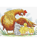 Cross Stitch Kit Under Mothers Wing SM-201