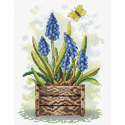 Cross Stitch Kit Sapphire Flower SM-206