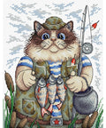 Cross Stitch Kit Fishing SM-215