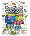 Cross Stitch Kit Racoons SM-217