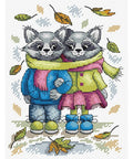 Cross Stitch Kit Racoons SM-217