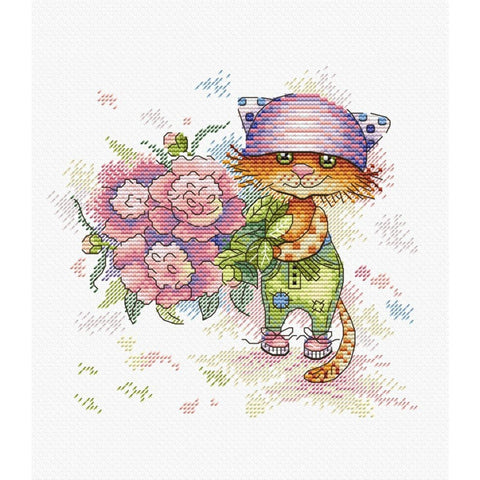 Cross Stitch Kit Peonies Mood SM-234