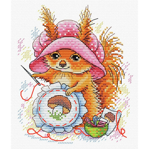 Cross Stitch Kit Ginger Embroideress SM-286