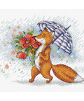 Cross Stitch Kit Walking in the Rain SM-290